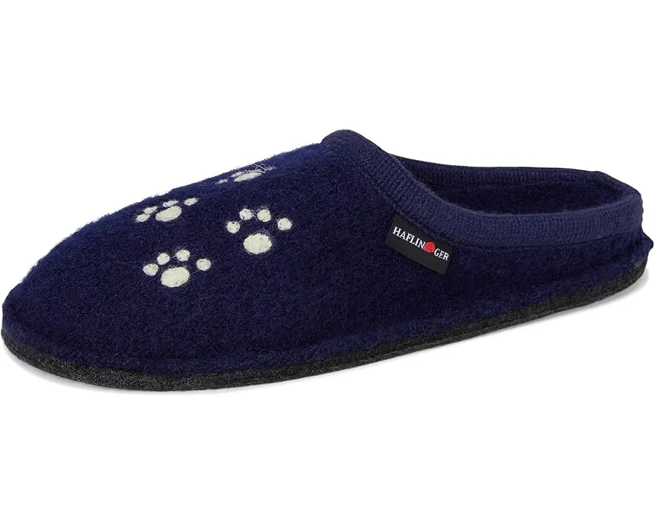 Тапочки Haflinger Fido из вареной шерсти с рисунком собаки