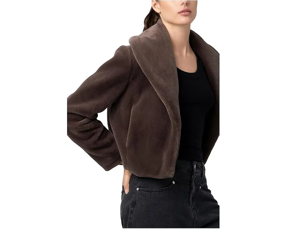 Короткая куртка Blank NYC Faux Fur Cropped из искусственного меха