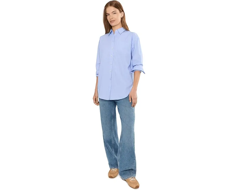 Рубашка Petite Striped Cotton Broadcloth Lauren Ralph Lauren из хлопка в полоску