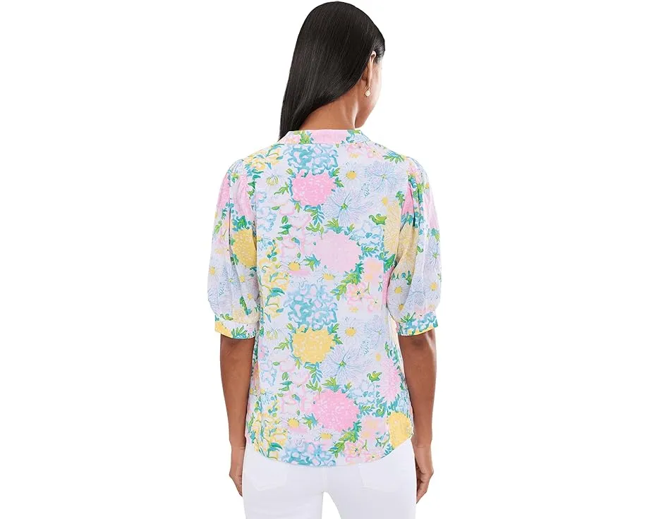 Lilly Pulitzer топ Brinelle с разноцветным цветочным принтом