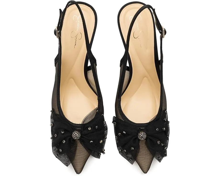 Лодочки Jessica Simpson Lavilra с бантом из тюля и стразами