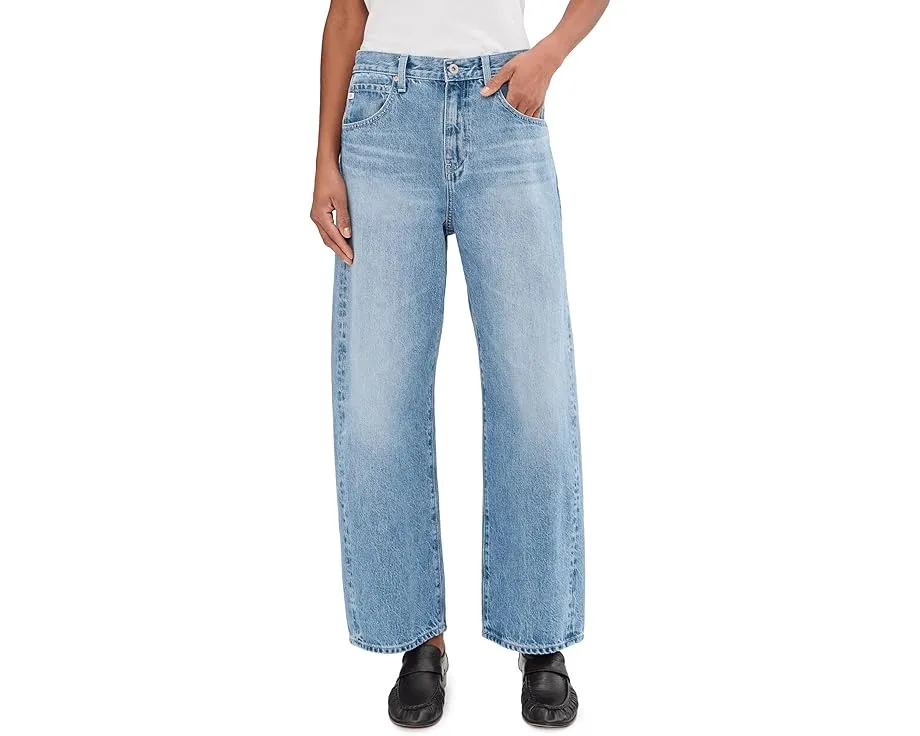 Джинсы AG Hattie с высокой посадкой и бочкообразным силуэтом