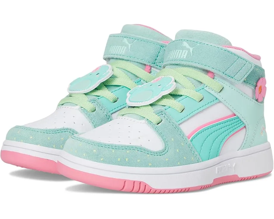 Кроссовки PUMA Kids Rebound Layup Mid на липучках в коллаборации с Squishmallows