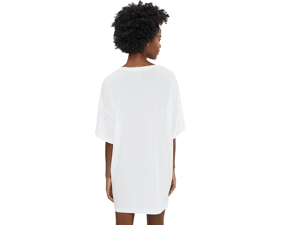 Платье-квадрат Norma Kamali Short Sleeve Boxy Mini Dress с коротким рукавом