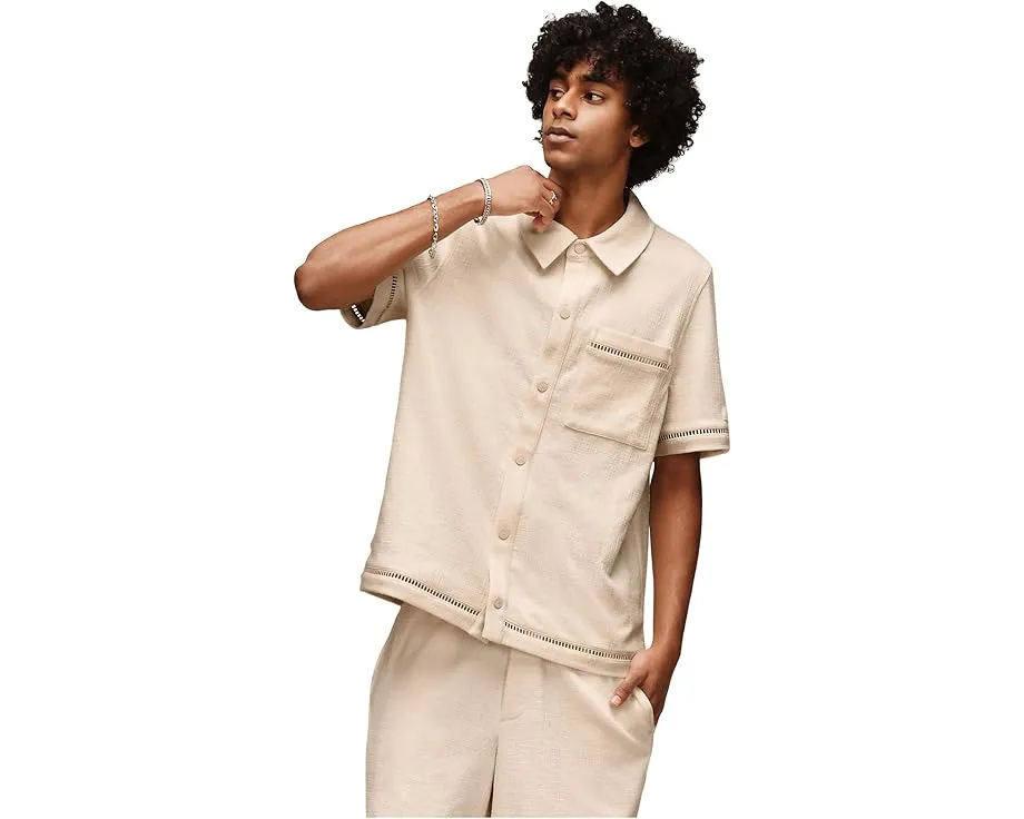 Рубашка UGG Devyn с коротким рукавом и отделкой из косы