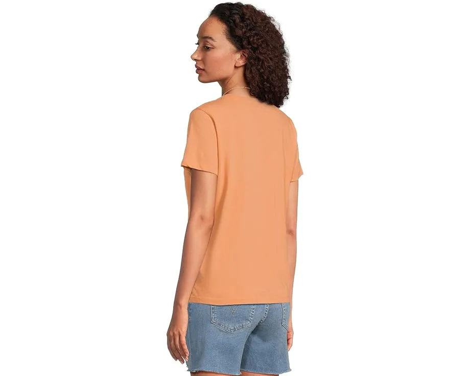 Madewell Northside V-Neck Tee из 100% хлопка с прямым подолом