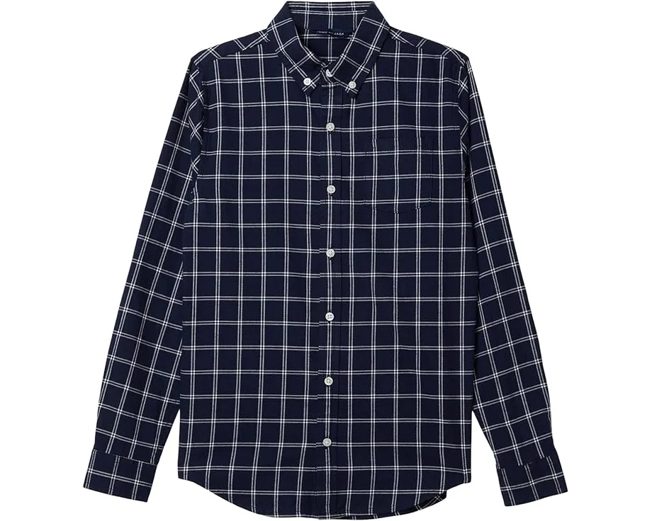 Детская рубашка Janie and Jack в клетку таттерсолл с длинными рукавами