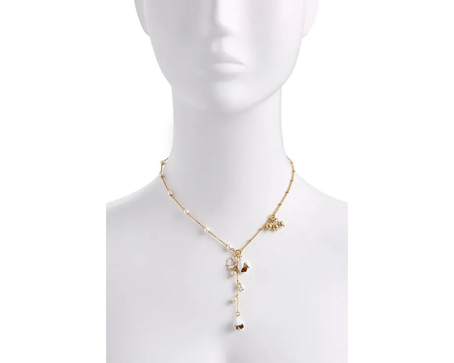 Кулон Y-образный Golden Bloom от Kate Spade New York с цветочным мотивом