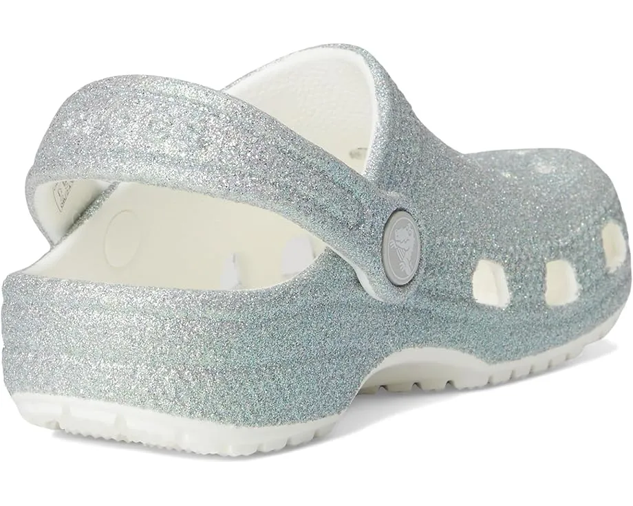 Crocs Classic Glitter Clogs блестящие сабо для малышей