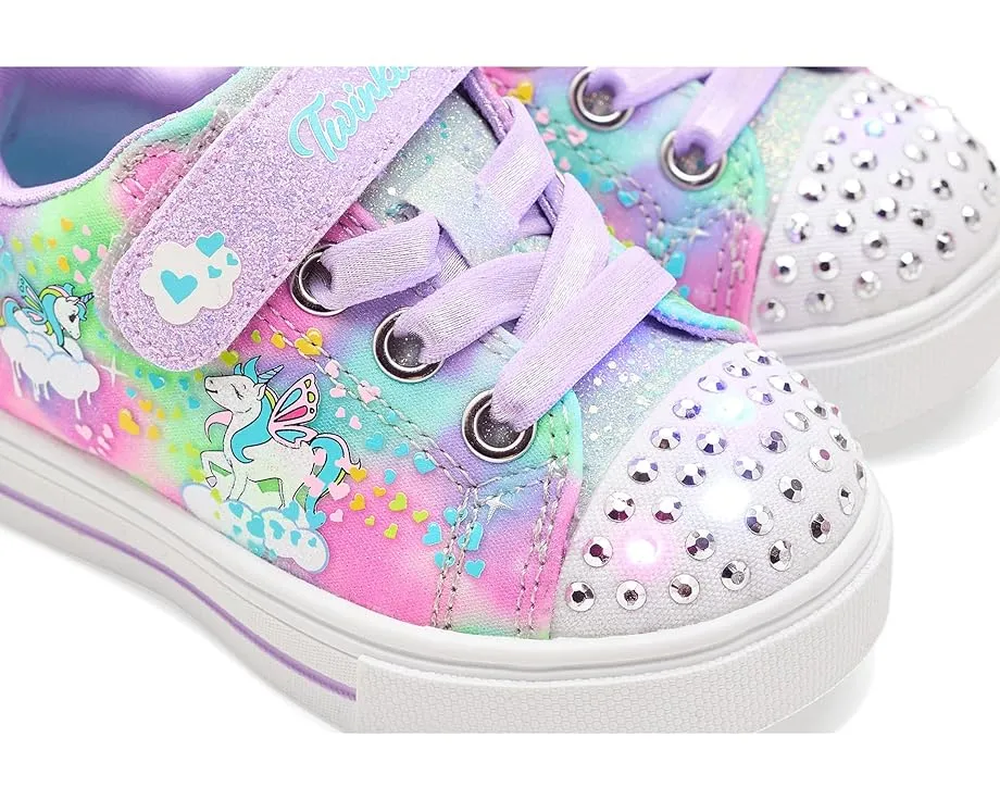 Детские кроссовки SKECHERS KIDS Twinkle Sparks с галактикой единорогов