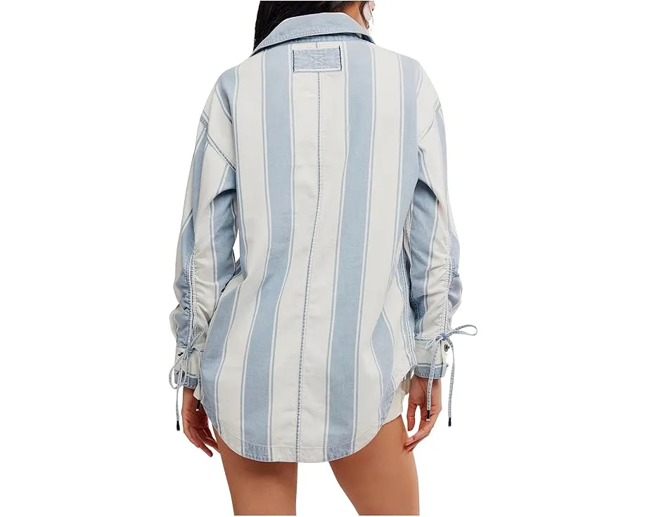 Рубашка в полоску Crossroads с рукавами-фонариками от Free People