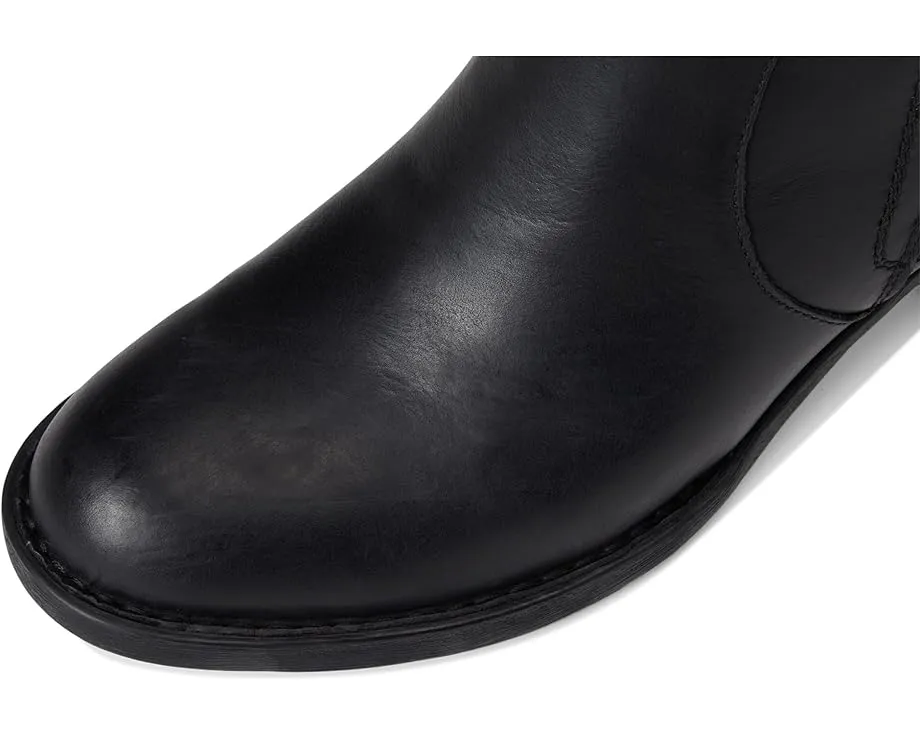 Ботильоны Born Rigby из итальянской кожи в мотовеянии с боковой молнией