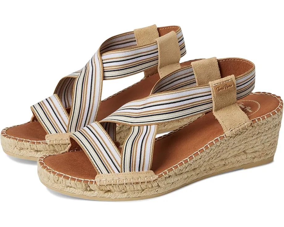 Сандалии Toni Pins Tina с ремешками и клиновидной подошвой из джута