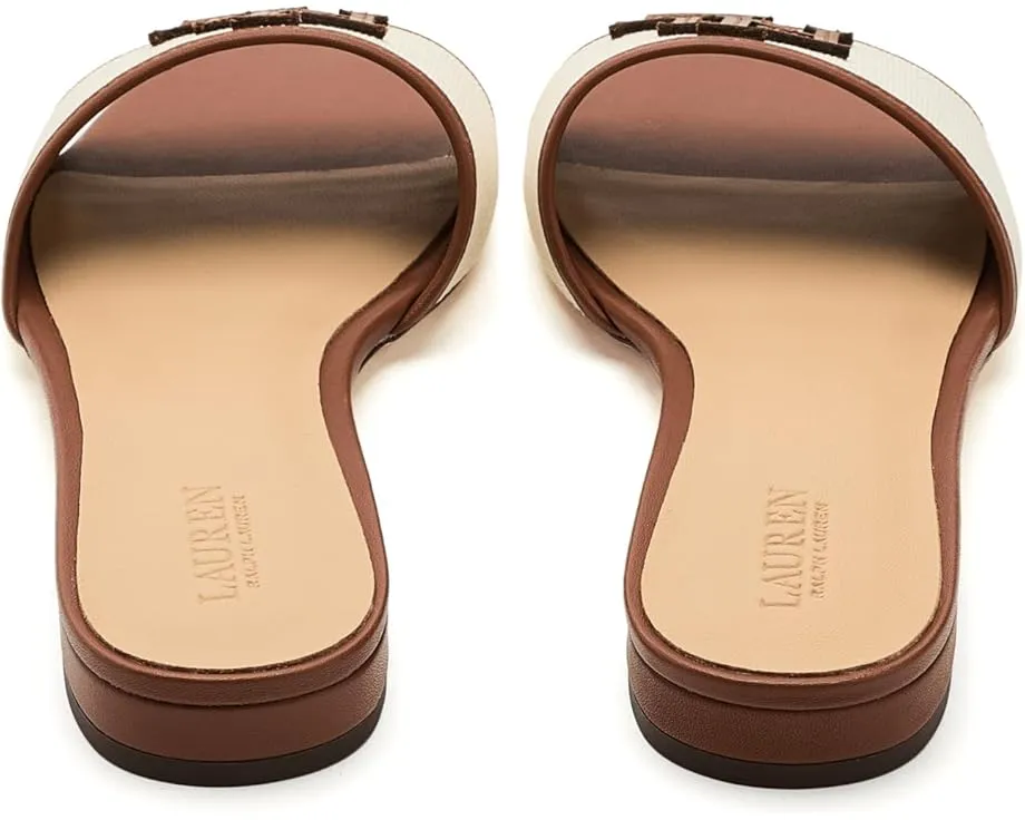 Босоножки Lauren Ralph Lauren Everley на низком каблуке с отделкой из кожи