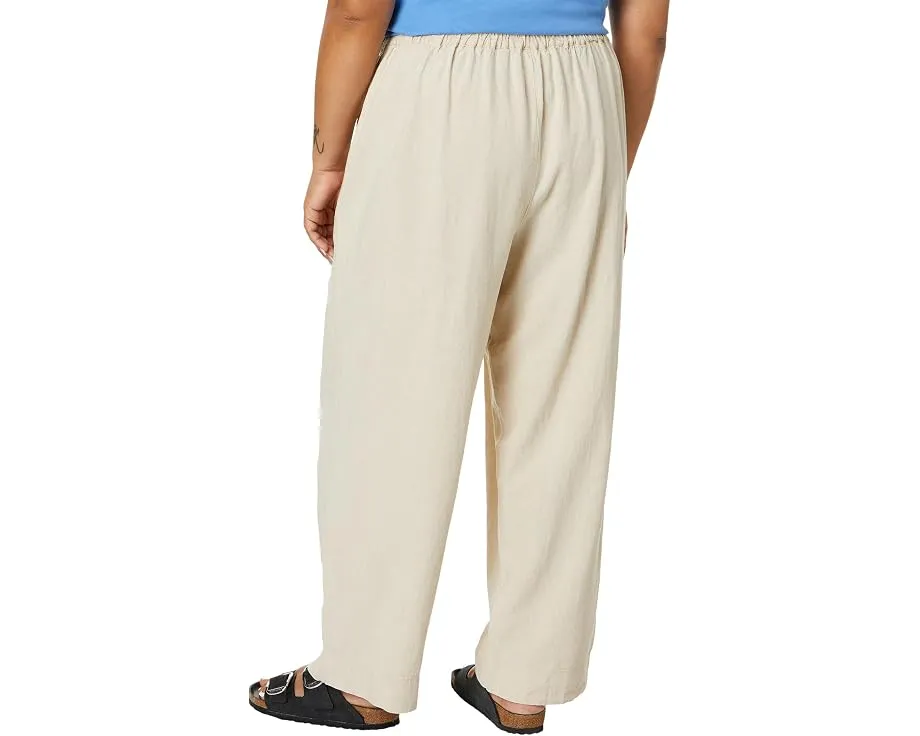 Брюки Madewell Plus Pull-On Wideleg из льна
