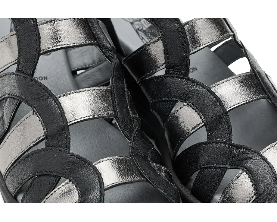 Сандалии FLY LONDON Lemy397fly на танкетке с регулируемым ремешком на липучке