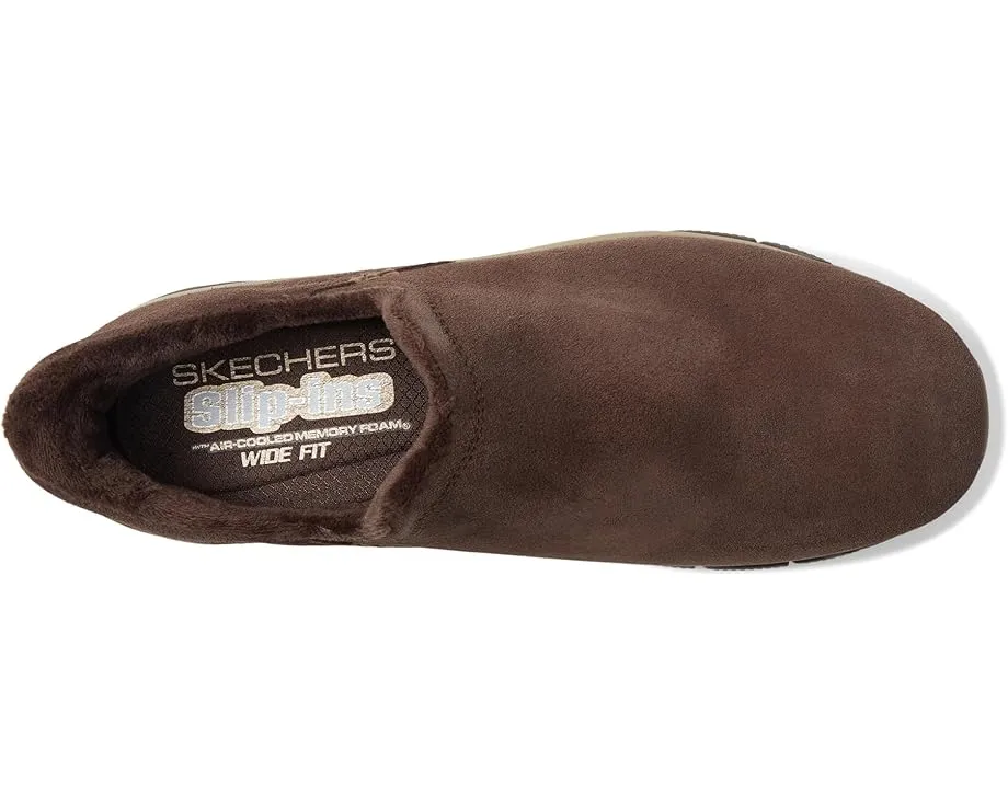 Ботильоны SKECHERS Easy Going Modern Hour Suede Hands Free Slip-ins с меховой подкладкой