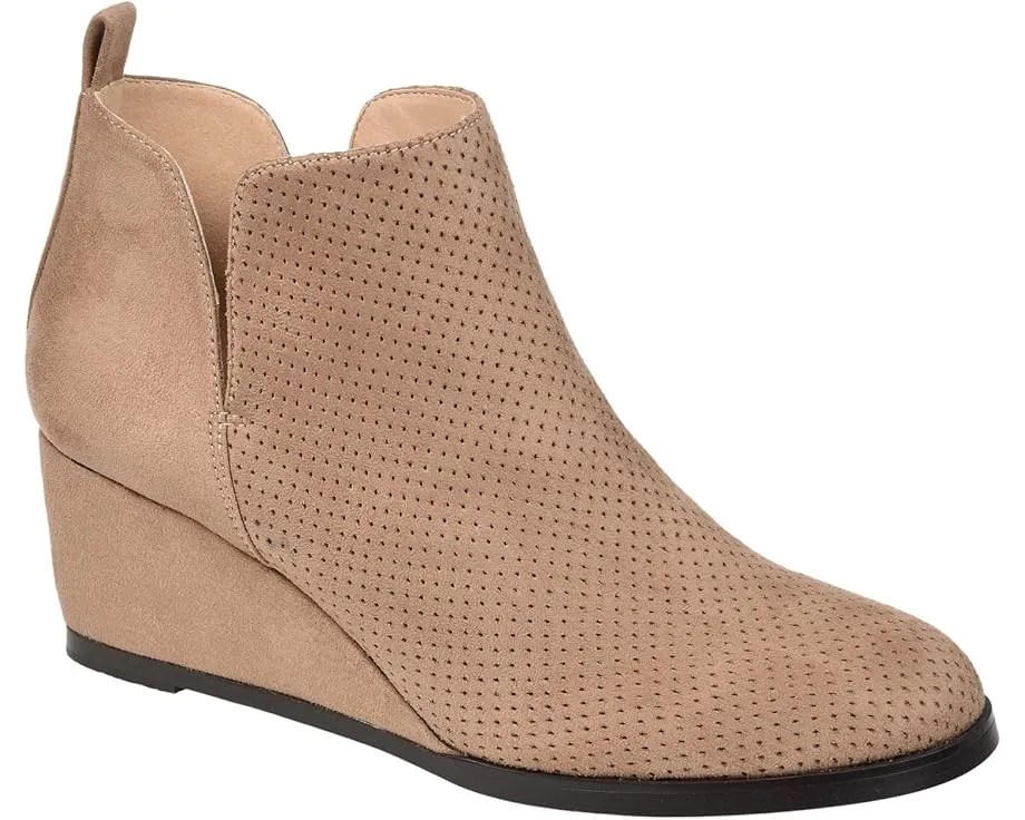 Ботильоны Mylee на танкетке с перфорацией и петлей Journee Collection