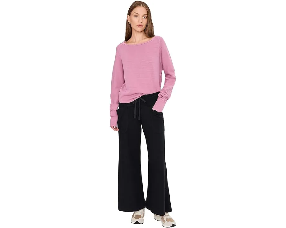 Free People Длинный рукав Jess из термоткани с лодочкой