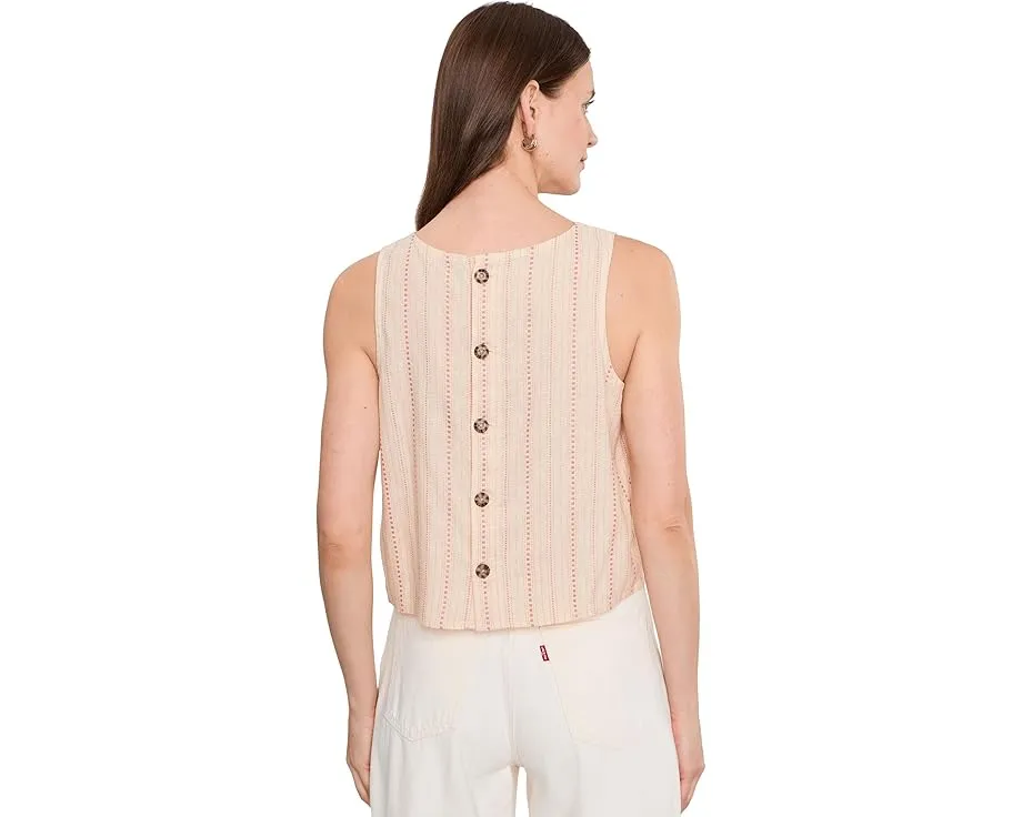 Топ Toad&Co Taj Hemp Button Back из конопли с V-образным вырезом