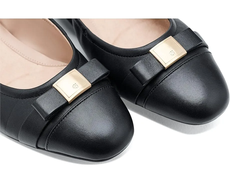 Балетки Cole Haan Go-To Tova Bow с бантом из кожи