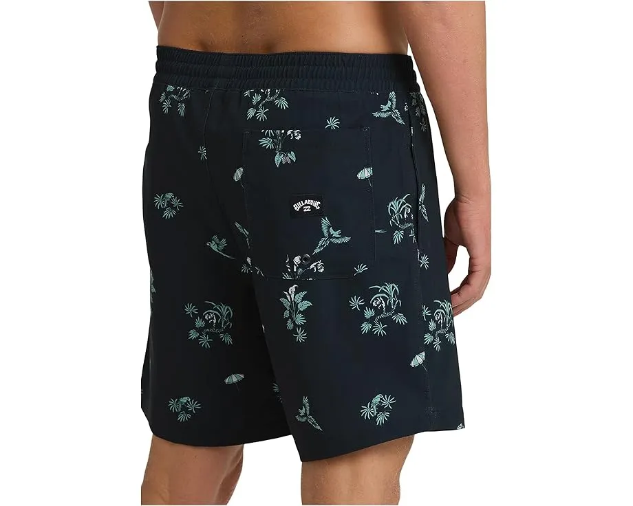 Шорты Billabong Good Times LB с принтом и эластичным поясом на завязках