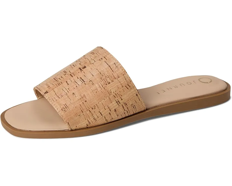 Сандалии Journee Collection Prisilla с плоской подошвой и одной полосой