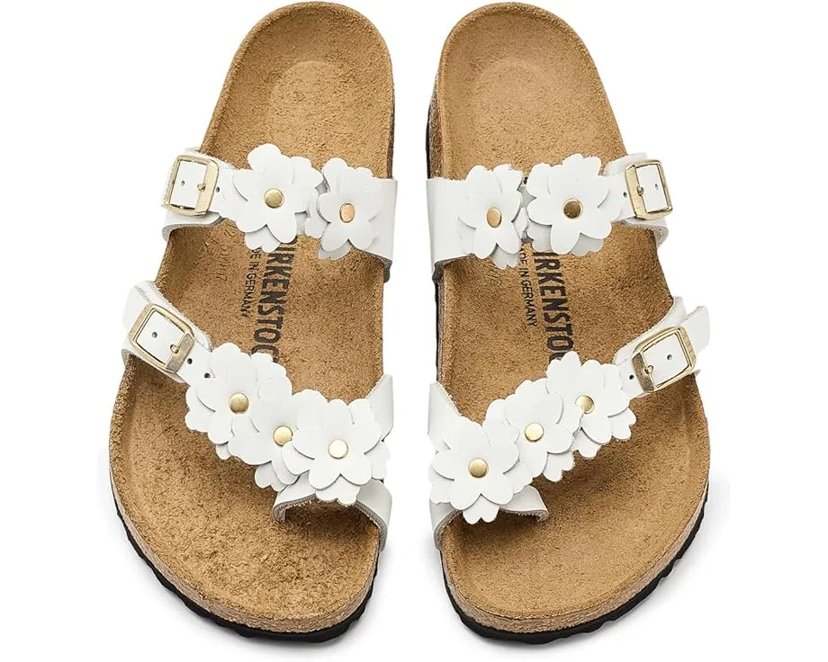 Сандалии Mayari Flowers с аппликацией цветов и пробковой стелькой от Birkenstock