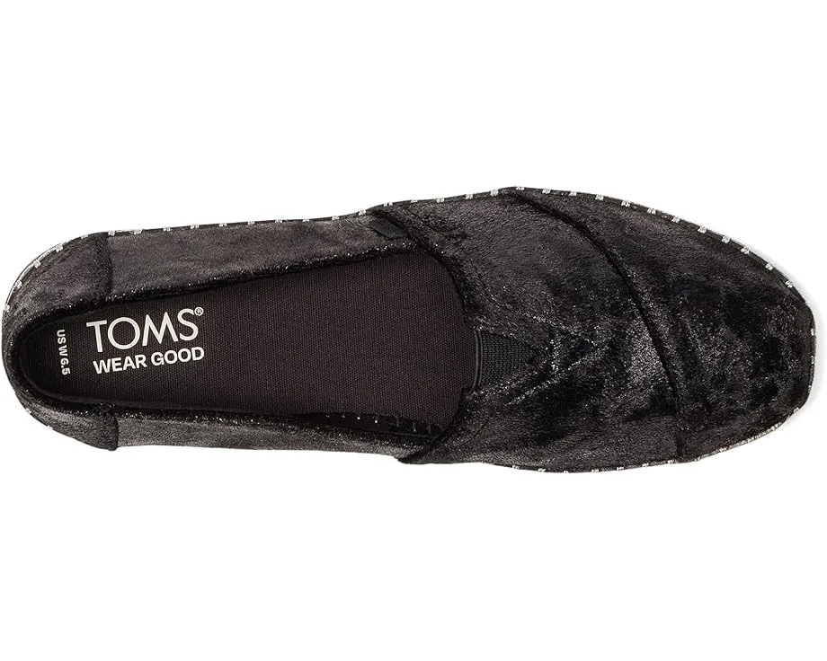 Тапочки TOMS Alpargata Leather Wrap с клетчатым верхом и искусственным мехом