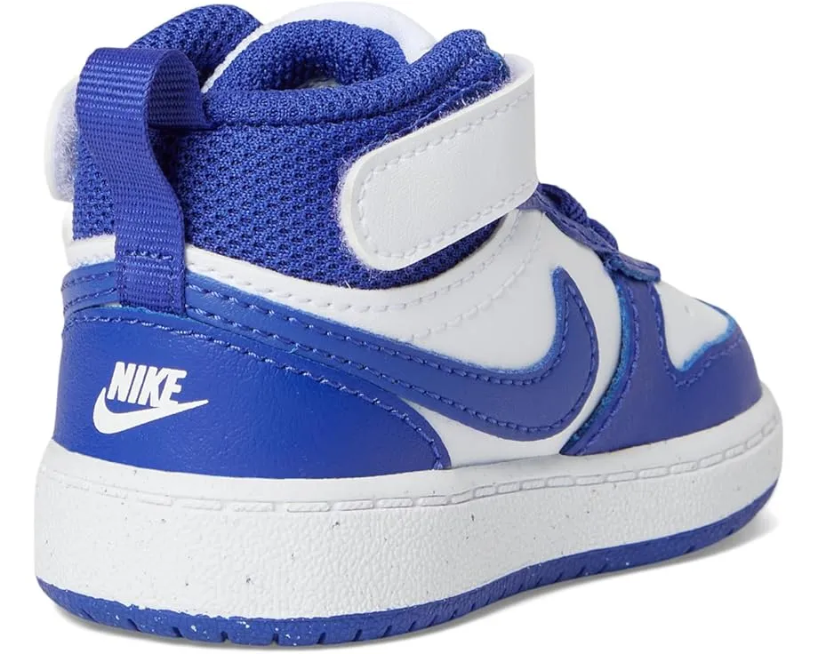 Детские кроссовки Nike Court Borough Mid 2 с застежкой на липучке из кожи