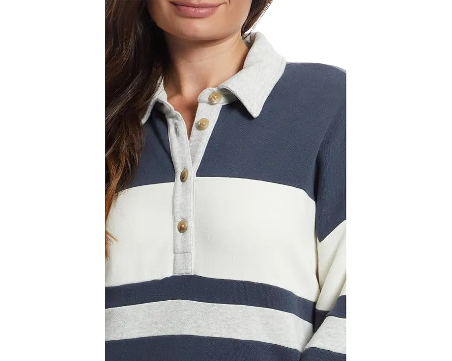 Свитер High Standard Fleece Rugby с воротником из органического хлопка Faherty