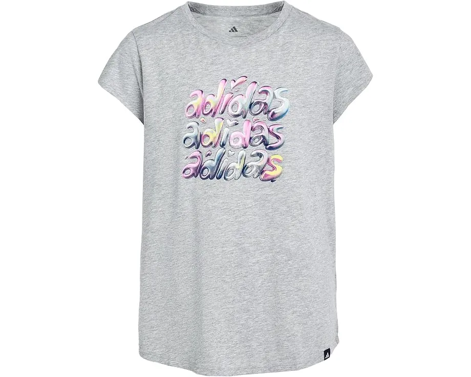 Базовая футболка adidas Kids с коротким рукавом и цветными акцентами