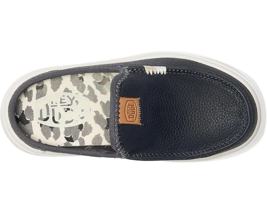 Детские кроссовки Hey Dude Kids Austin Lift Y Leather на платформе с гибкой подошвой