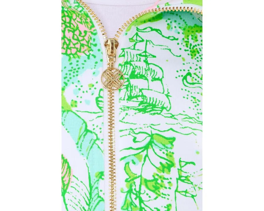 Lilly Pulitzer толстовка Eleni с защитой UPF 50+ и молнией