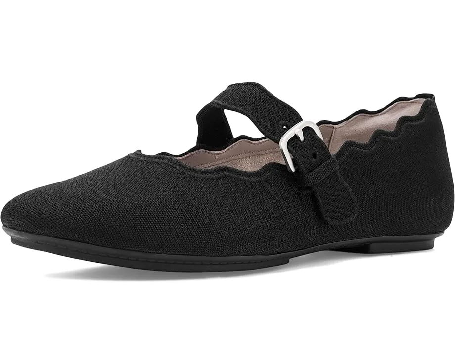 Туфли FitFlop Delicato Wave-Edge Canvas Mary Janes на клиновидном каблуке