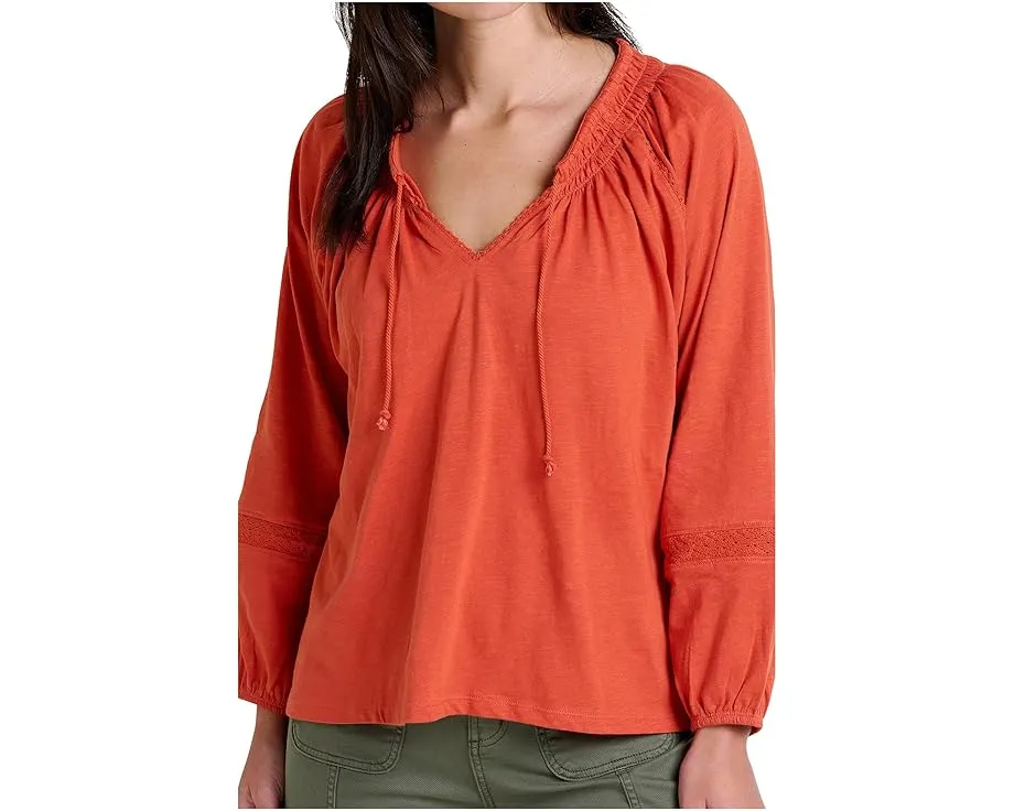 Toad&Co Блуза Primo с длинным рукавом и вырезом лодочкой