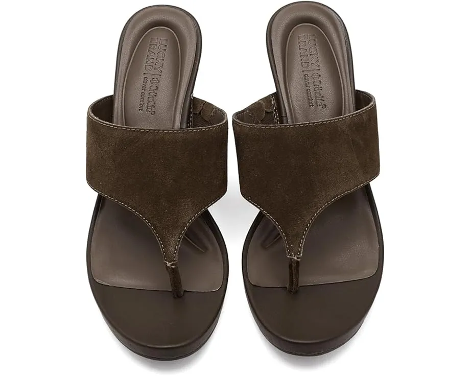 Босоножки Lucky Brand Libbie на платформе с широким ремешком из замши