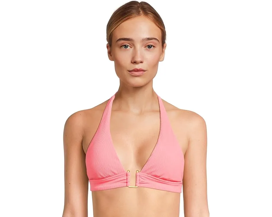 Топ BECCA на бретелях с U-образной пряжкой и текстурированной резинкой