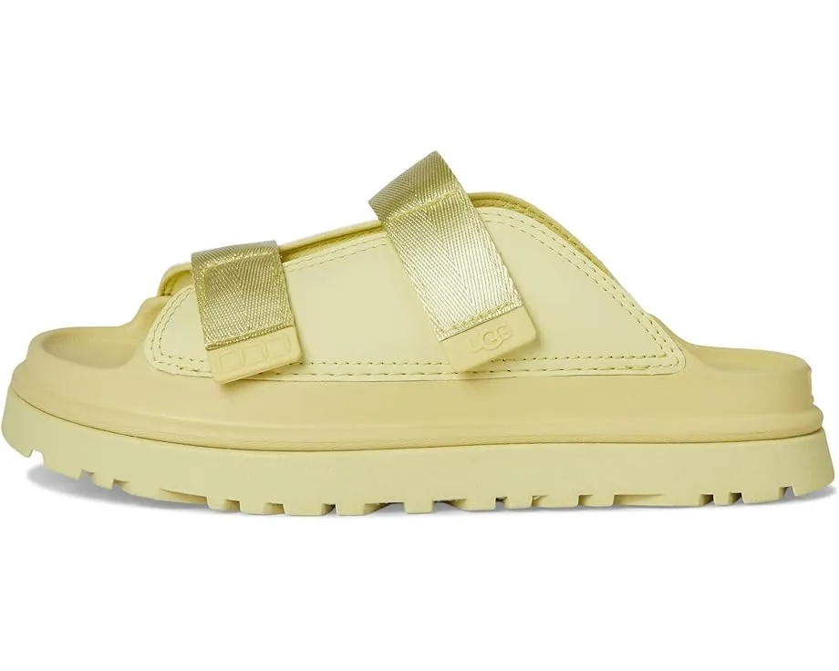 Детские шлепанцы UGG Goldenglow Slide с ремешками из переработанных материалов