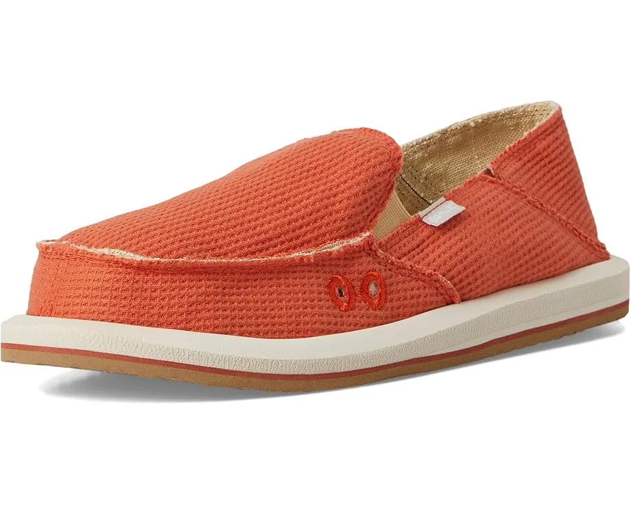 Sanuk Donna Waffle Knit с вафельной вязкой и стелькой Soft Top с защитой от запаха