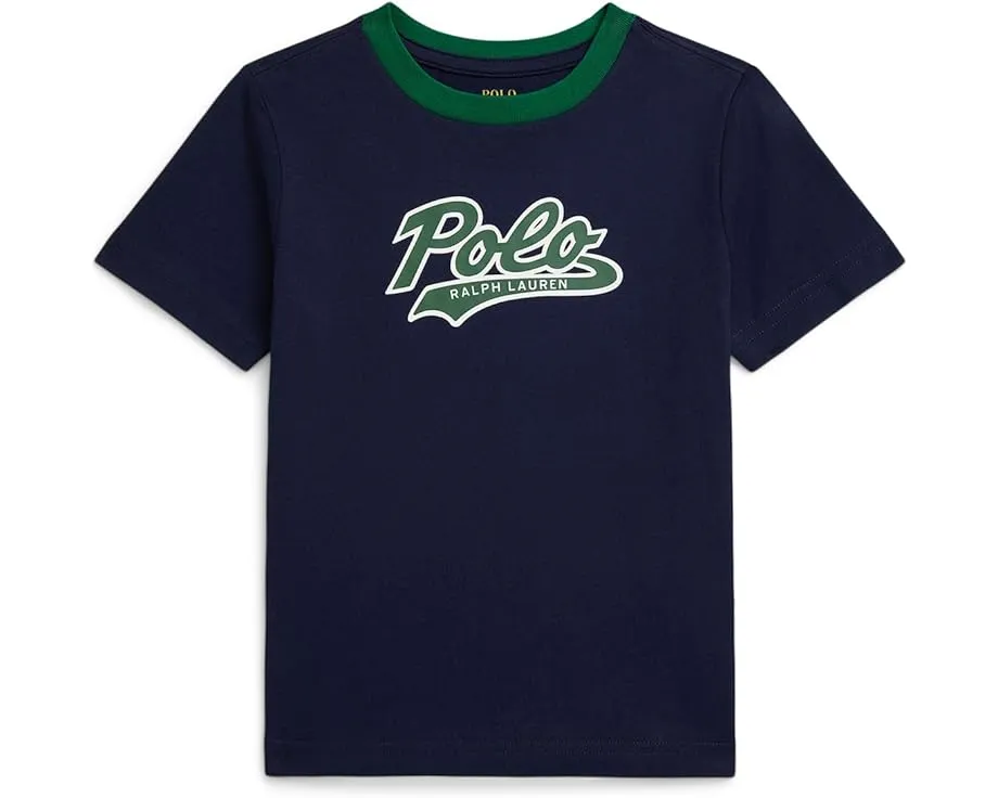 Футболка Polo Ralph Lauren Kids Logo Cotton Jersey с аппликацией