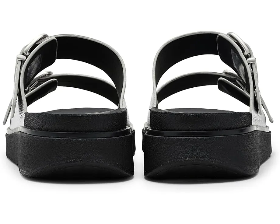 Сандалии FitFlop Gen FF Buckle Tumbled Leather Two Bar на платформе