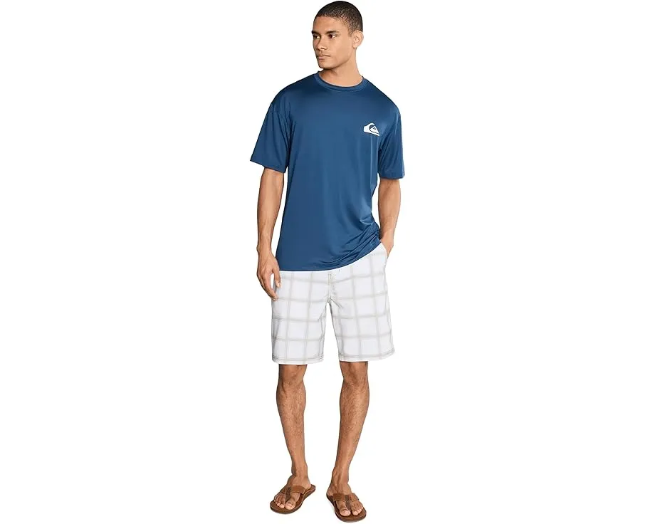 Короткая футболка Quiksilver Everyday Short Sleeve Surf Tee с принтом из переработанного полиэстера