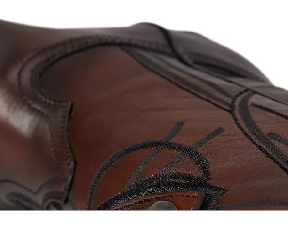 Ковбойские сапоги Cuadra CU347 из кожи с острым носком и логотипом бренда