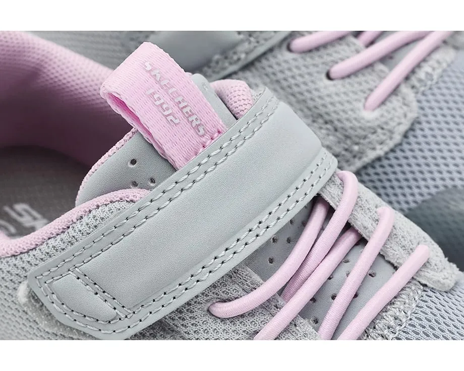 Кроссовки SKECHERS KIDS Glide-Step Flow с эластичными шнурками и сетчатым верхом
