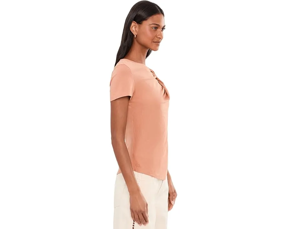 Футболка с асимметричным вырезом Lauren Ralph Lauren