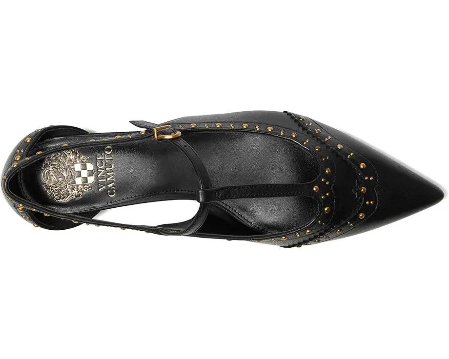 Vince Camuto Мюли Valkie на низком каблуке с Т-образным ремешком и декоративными шипами