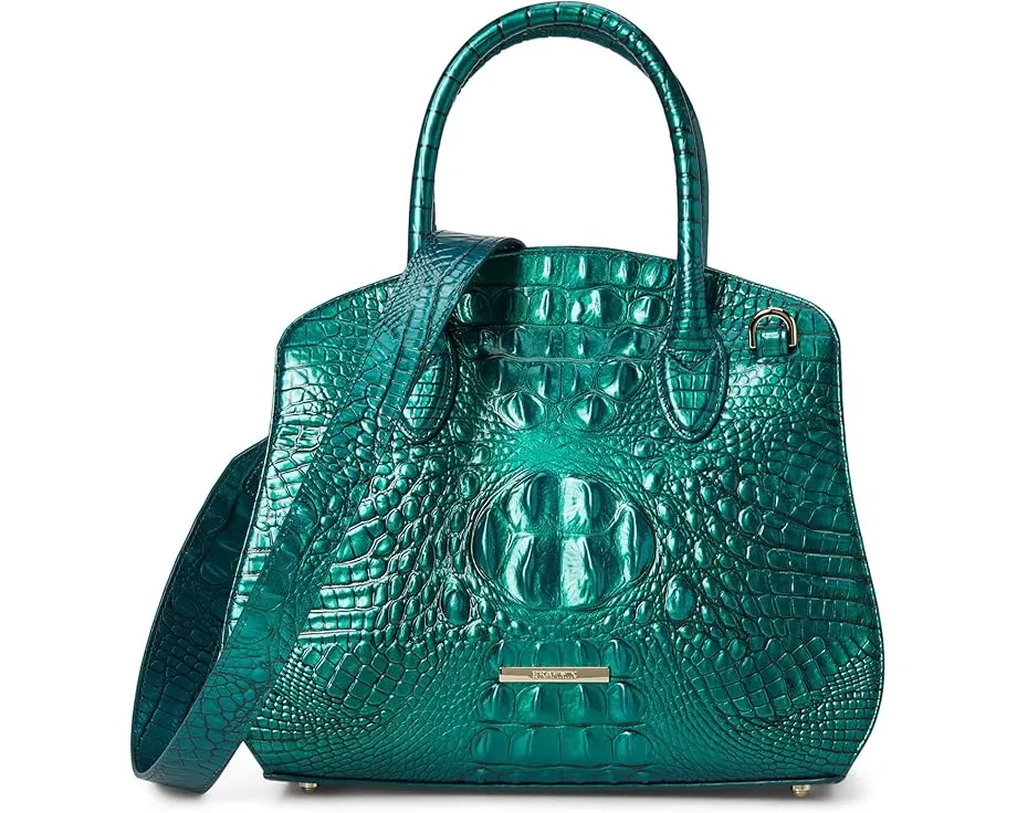 Brahmin сумка-сатчел Rosetta с двойными ручками и широким ремнем