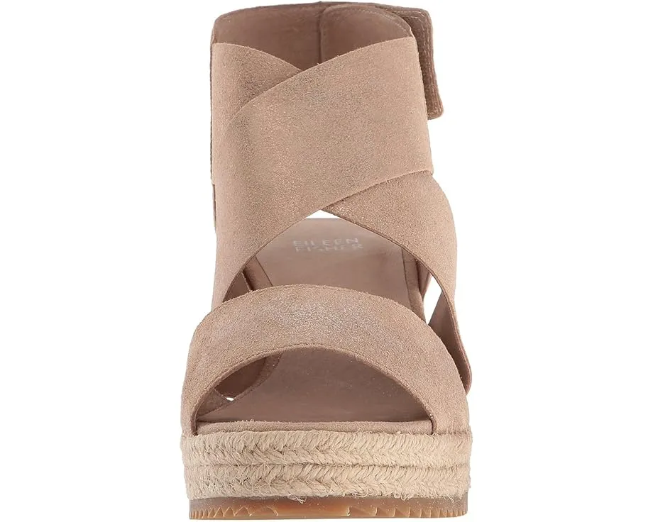 Босоножки Eileen Fisher Willow 3 на танкетке с ремешком на липучке