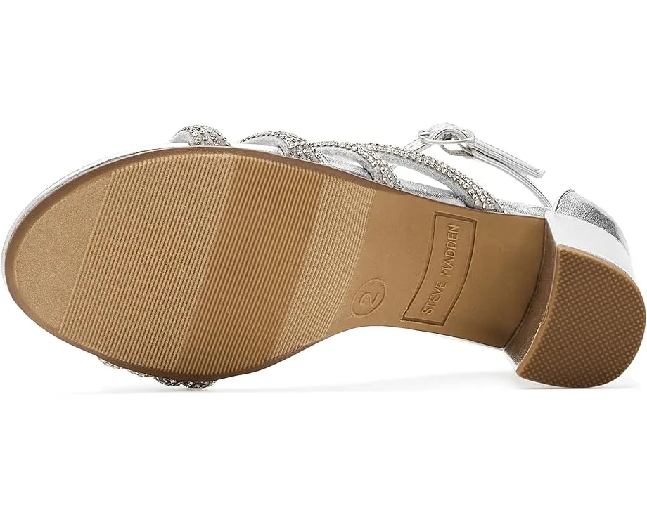 Детские сандалии Steve Madden Kids Haze с ремешками, украшенными стразами